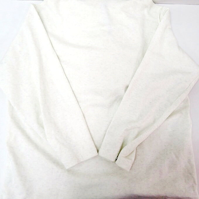 AURALEE Light Flowy Pullover Sweat Hoodie Light Gray Size 3