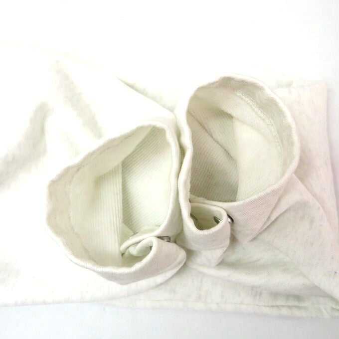 AURALEE Light Flowy Pullover Sweat Hoodie Light Gray Size 3