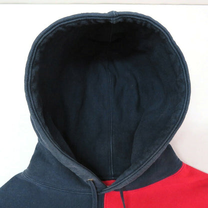 Supreme Split Old English Bicolor Hoodie Navy Red Size M