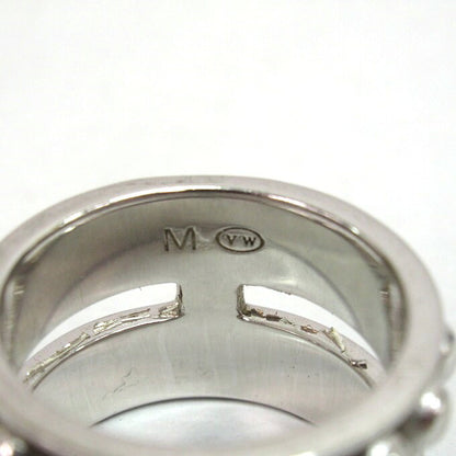 Vivienne Westwood Marcella Orb Double Silver Black Ring Size M