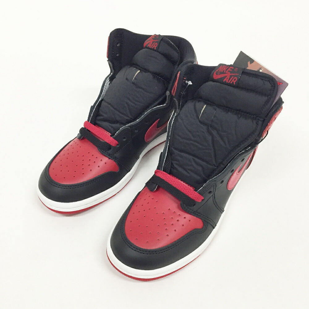 NIKE Air Jordan 1 High 85 "Bred" Black Red Sneakers Size 7