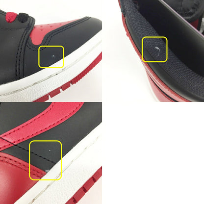 NIKE Air Jordan 1 High 85 "Bred" Black Red Sneakers Size 7