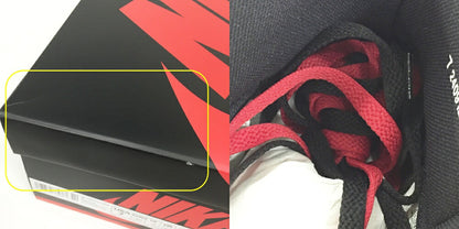 NIKE Air Jordan 1 High 85 "Bred" Black Red Sneakers Size 7
