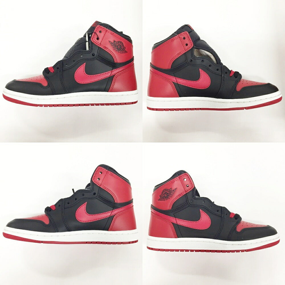 NIKE Air Jordan 1 High 85 "Bred" Black Red Sneakers Size 7