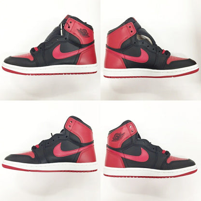 NIKE Air Jordan 1 High 85 "Bred" Black Red Sneakers Size 7