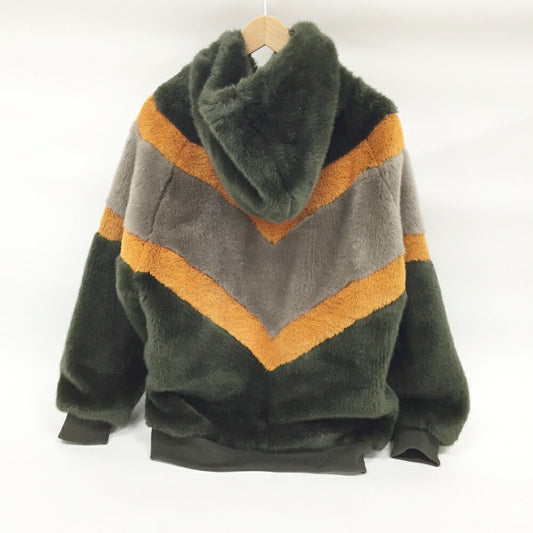 TAAKK( 18AW Fur Pullover Hoodie Multi-color Size 2
