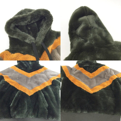 TAAKK( 18AW Fur Pullover Hoodie Multi-color Size 2