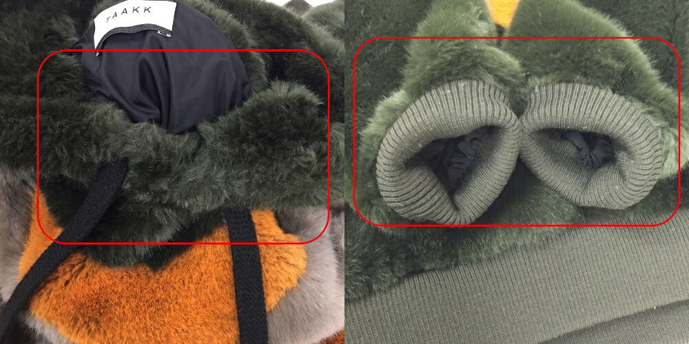 TAAKK( 18AW Fur Pullover Hoodie Multi-color Size 2