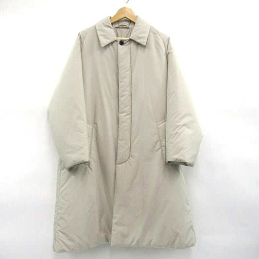 TOMORROWLAND Polyester Padded Balmacaan Coat Beige Size XS