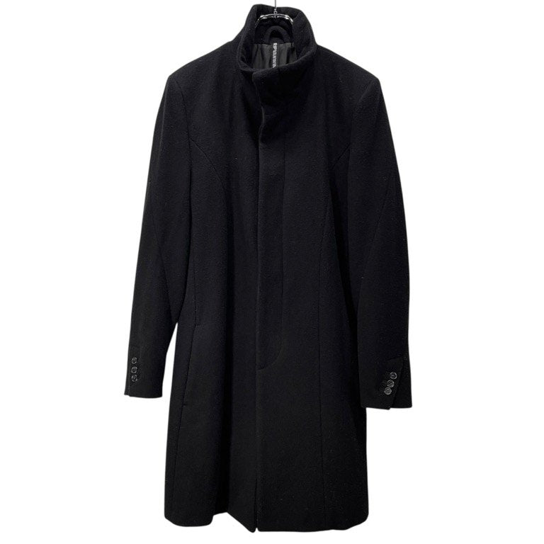 RIP VAN WINKLE 19AW Black Wool Mossa Chester Coat Size 3
