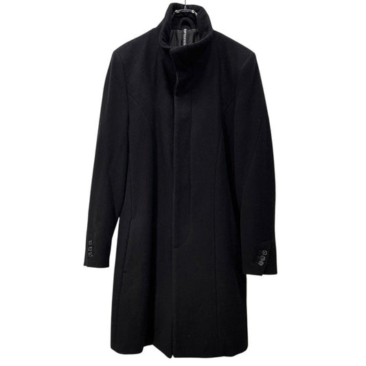 RIP VAN WINKLE 19AW Black Wool Mossa Chester Coat Size 3