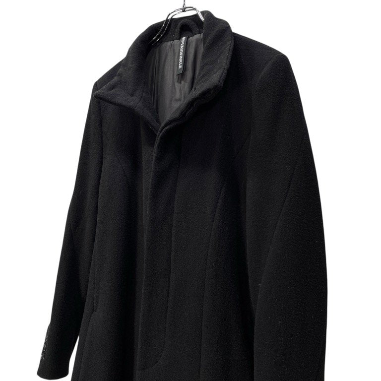 RIP VAN WINKLE 19AW Black Wool Mossa Chester Coat Size 3