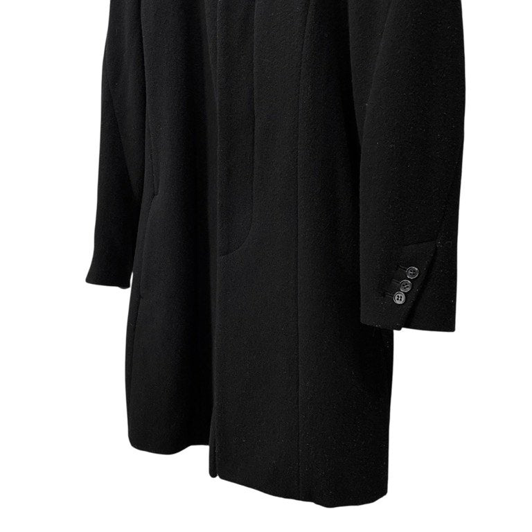 RIP VAN WINKLE 19AW Black Wool Mossa Chester Coat Size 3