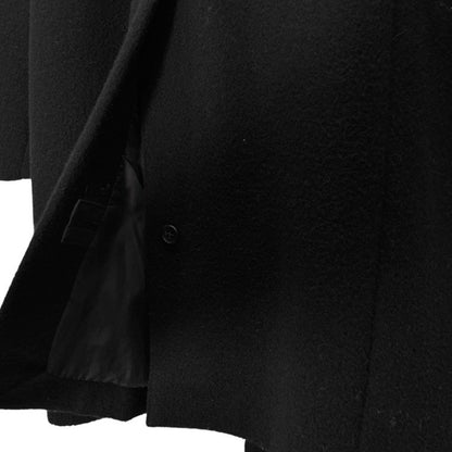 RIP VAN WINKLE 19AW Black Wool Mossa Chester Coat Size 3