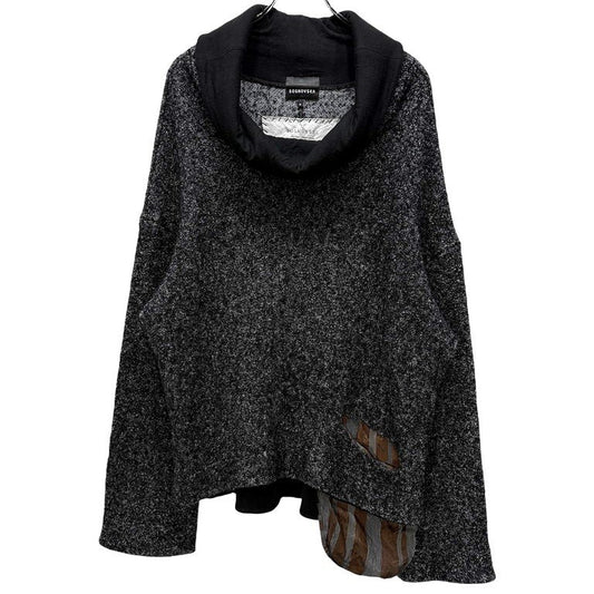 SOSNOVSKA 20AW Mohair Silk High Neck Sweater Gray Size S
