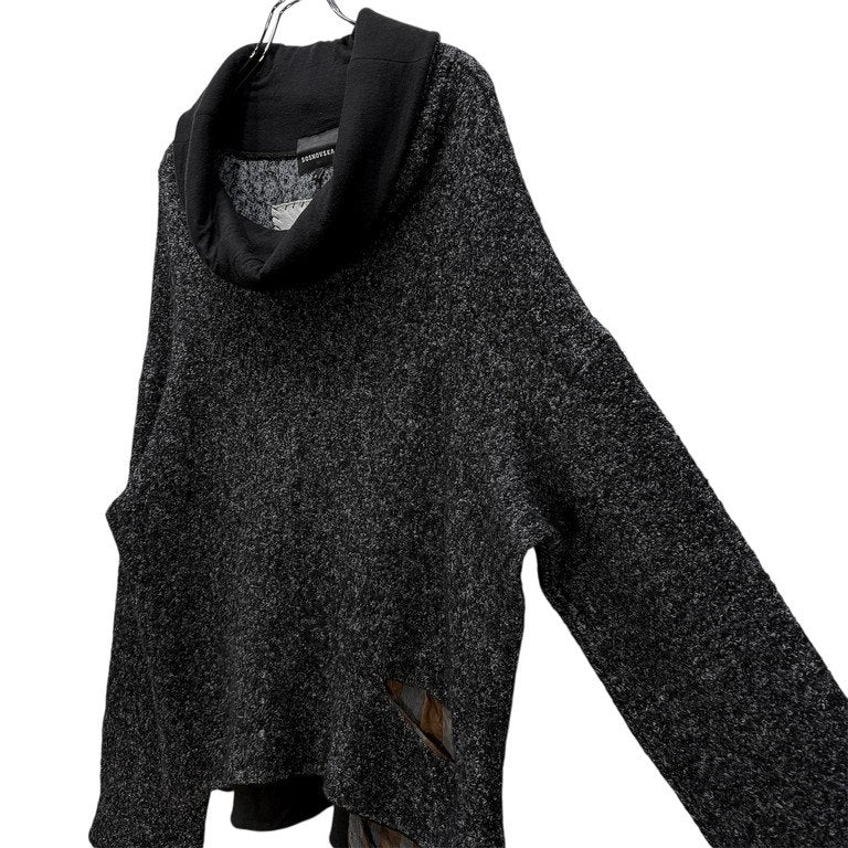 SOSNOVSKA 20AW Mohair Silk High Neck Sweater Gray Size S
