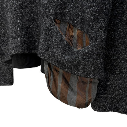 SOSNOVSKA 20AW Mohair Silk High Neck Sweater Gray Size S