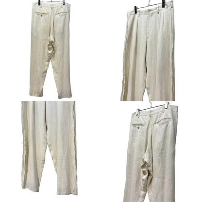 Yohji Yamamoto 94SS Linen Fringe DB Jacket Ivory Size M