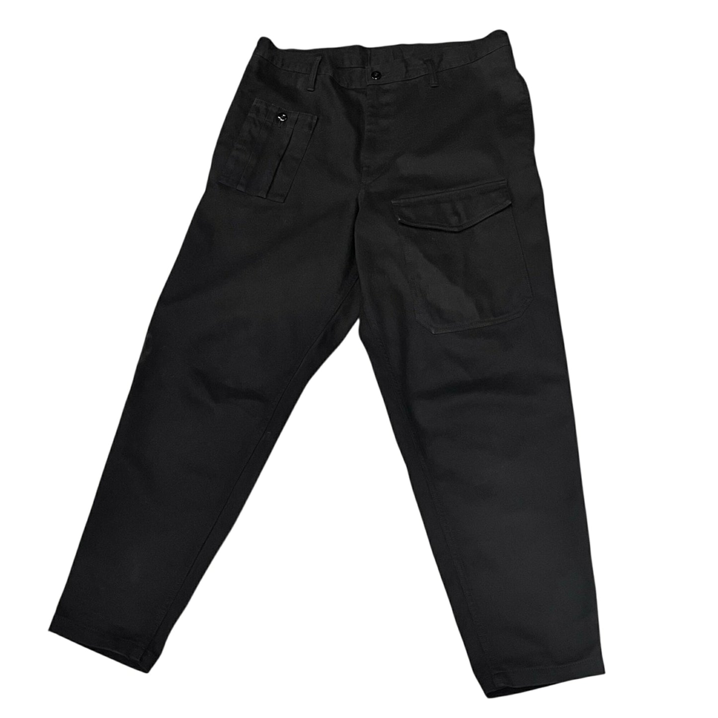 Yohji Yamamoto 21AW Drawstring Tapered Cargo Pants Size 2