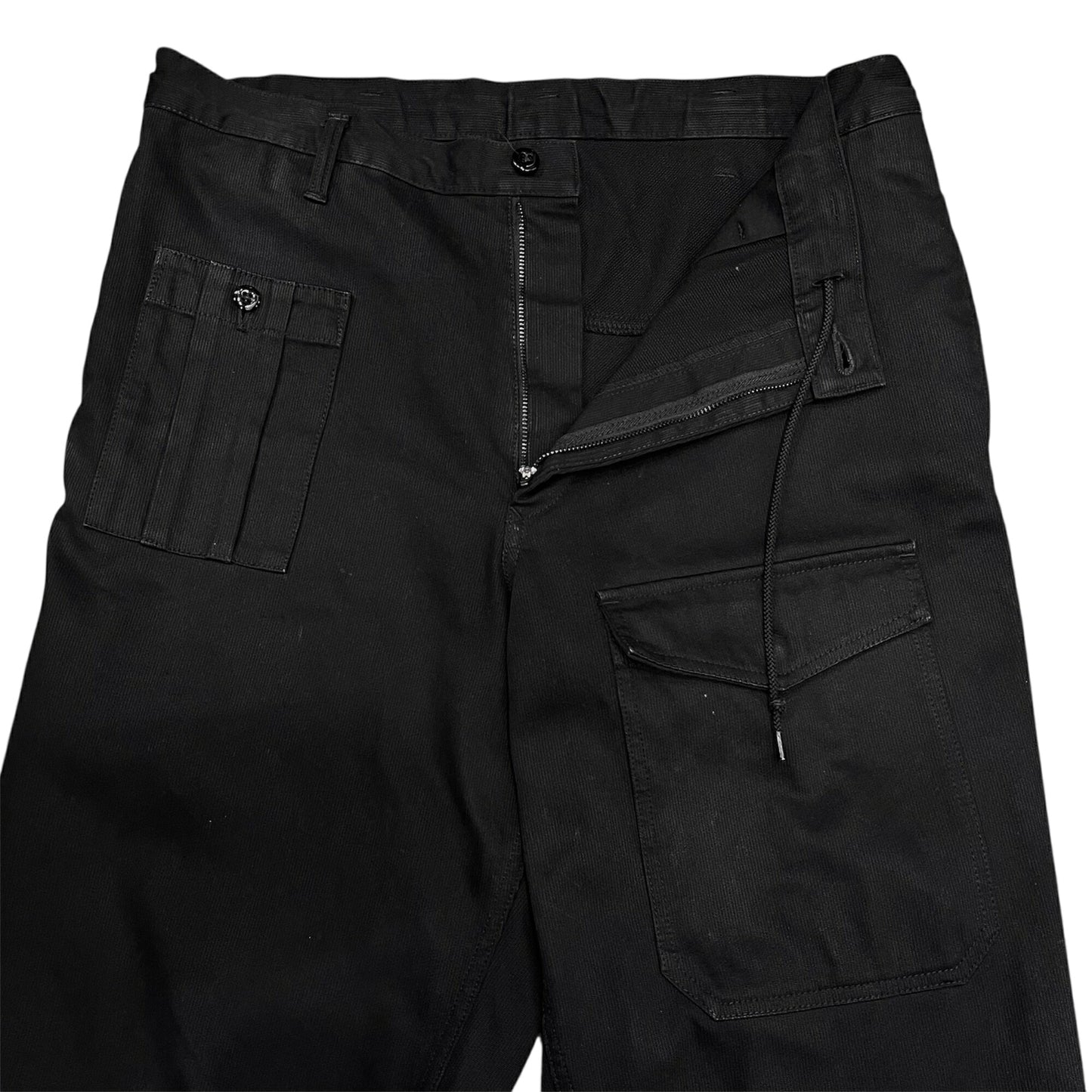Yohji Yamamoto 21AW Drawstring Tapered Cargo Pants Size 2