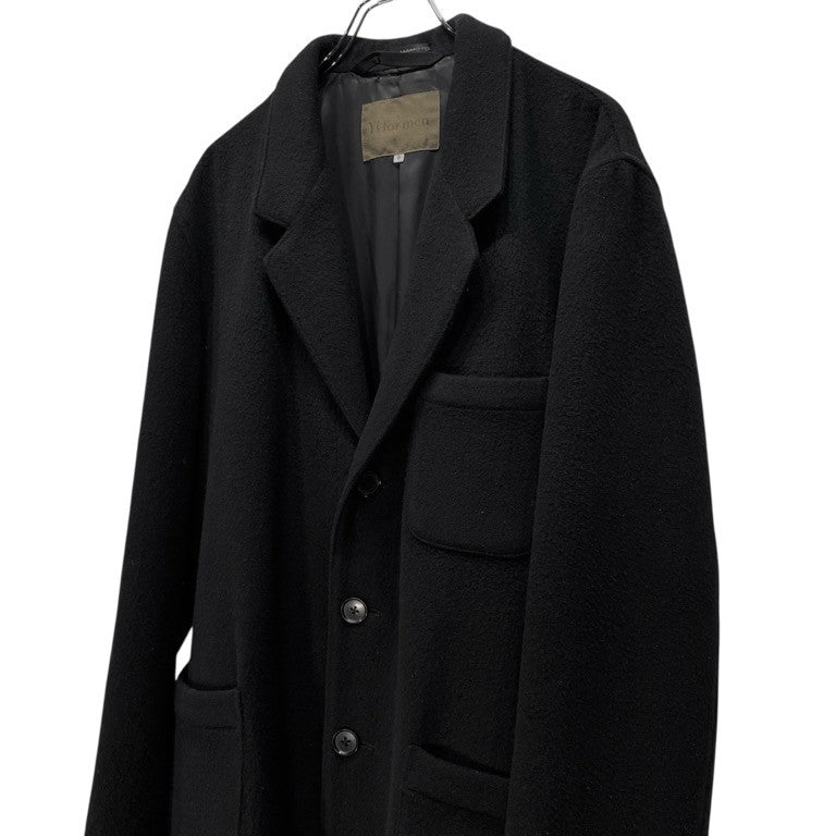 Y's for men Archive Wool Mossa 3B Tailored Coat Black Size 3