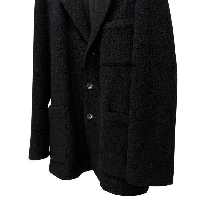 Y's for men Archive Wool Mossa 3B Tailored Coat Black Size 3