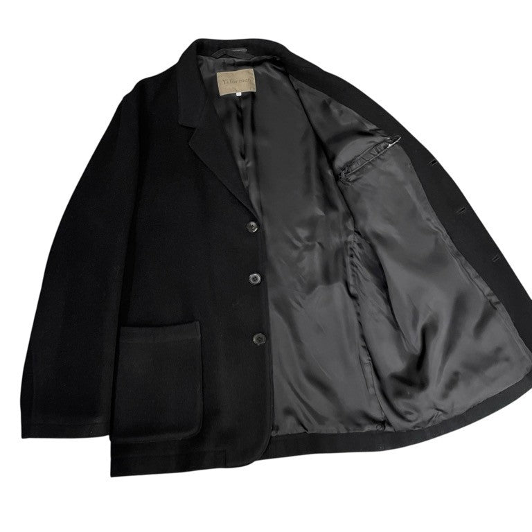 Y's for men Archive Wool Mossa 3B Tailored Coat Black Size 3
