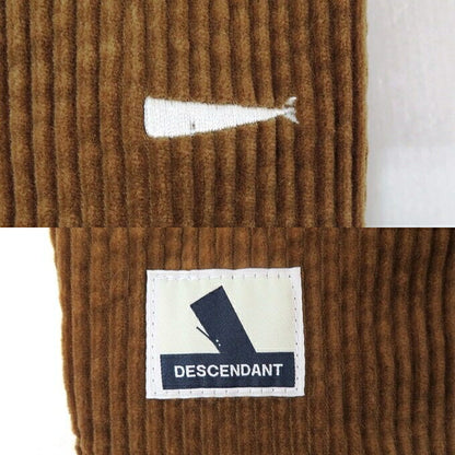 DESCENDANT Tetty Corduroy No-Collar Sweatshirt Brown Size 1