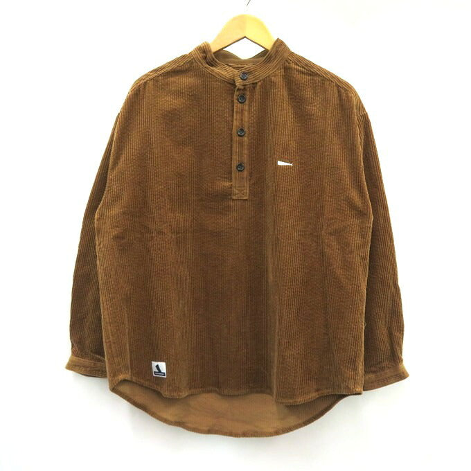 DESCENDANT Tetty Corduroy No-Collar Sweatshirt Brown Size 1