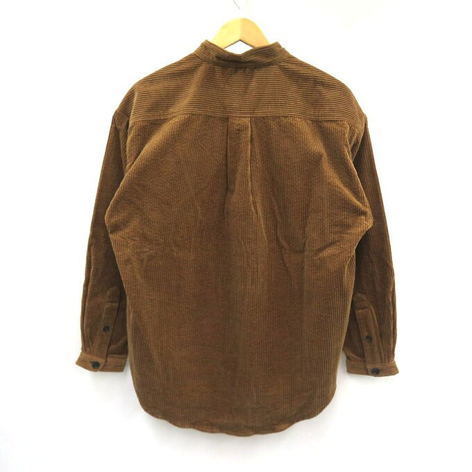 DESCENDANT Tetty Corduroy No-Collar Sweatshirt Brown Size 1
