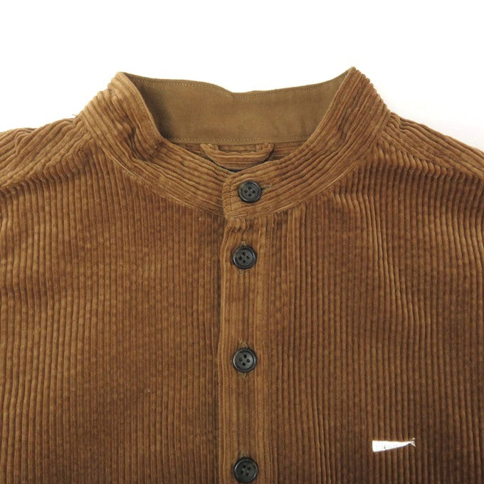 DESCENDANT Tetty Corduroy No-Collar Sweatshirt Brown Size 1