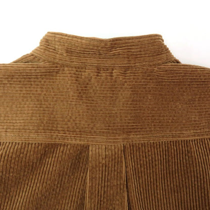 DESCENDANT Tetty Corduroy No-Collar Sweatshirt Brown Size 1