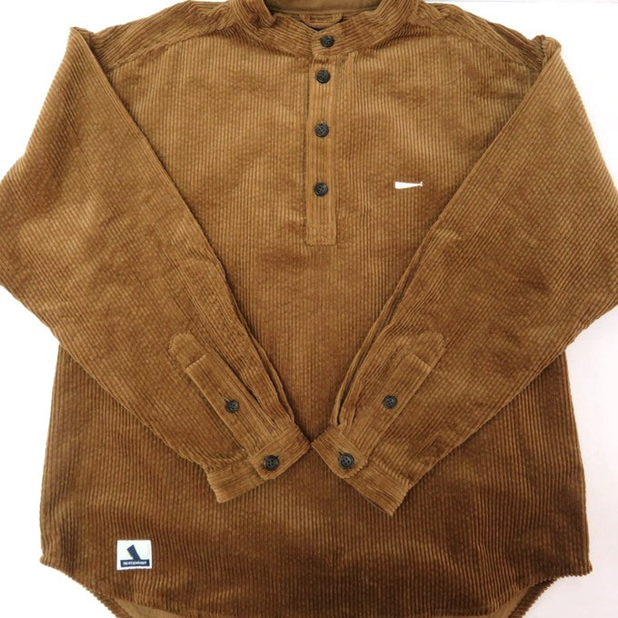 DESCENDANT Tetty Corduroy No-Collar Sweatshirt Brown Size 1