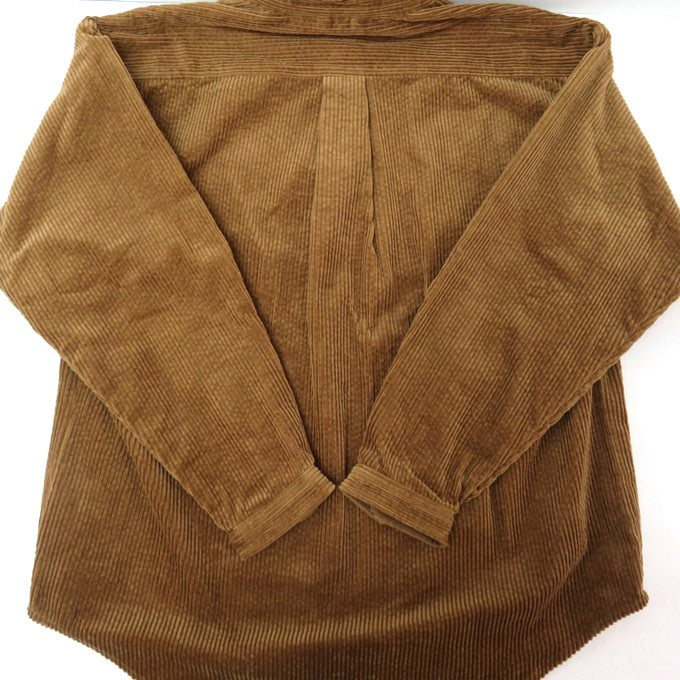 DESCENDANT Tetty Corduroy No-Collar Sweatshirt Brown Size 1