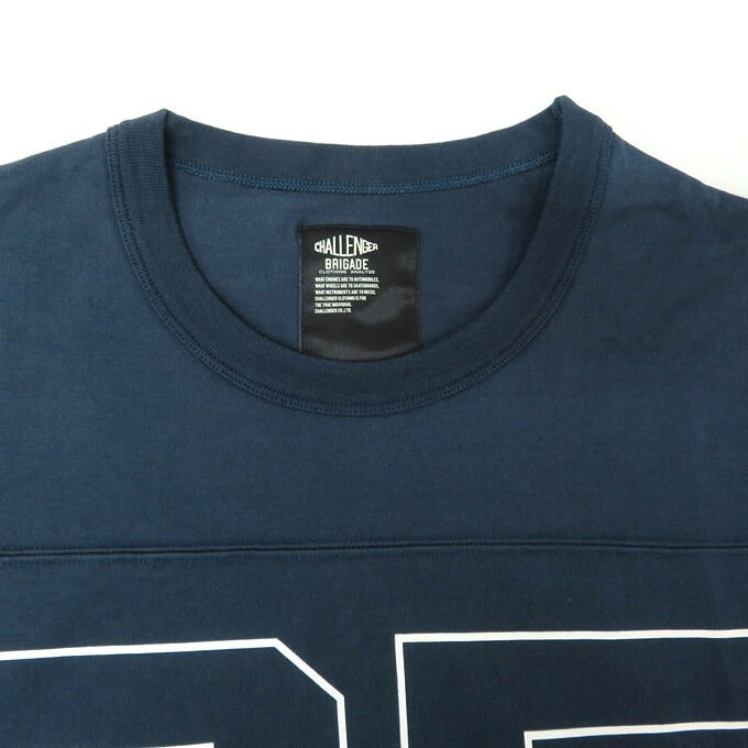 CHALLENGER '85 Football Q/S T-Shirt Navy Size S
