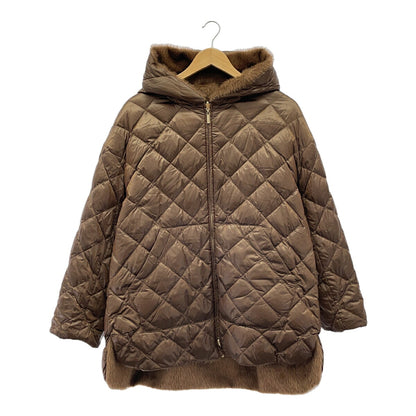 MAX MARA The Cube Reversible Alpaca Blend Down Coat Size 40