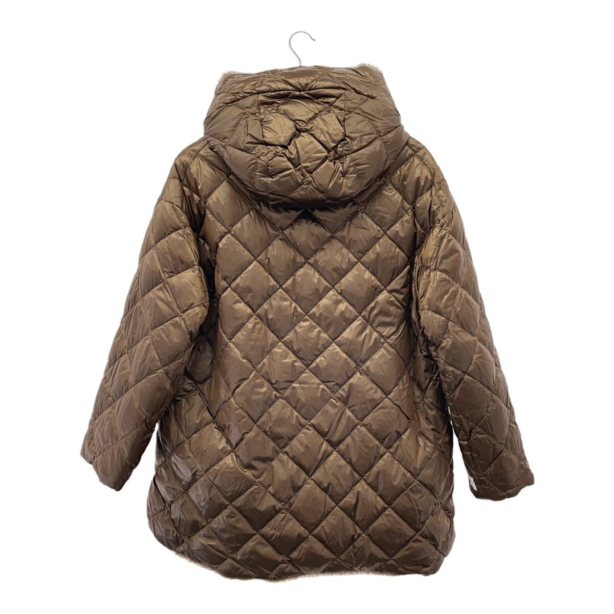MAX MARA The Cube Reversible Alpaca Blend Down Coat Size 40
