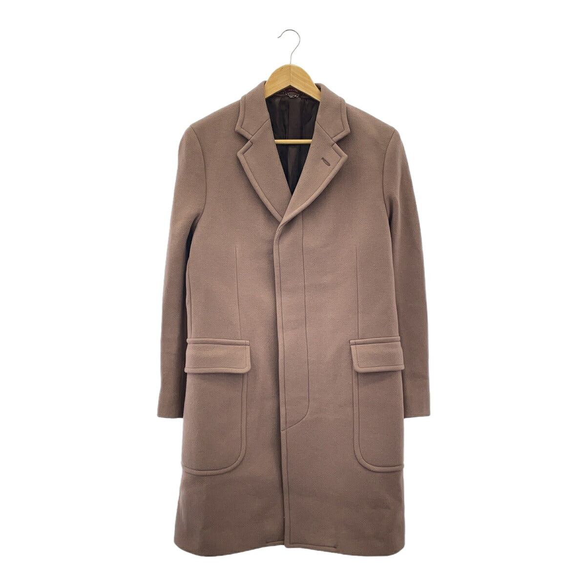GUCCI Wool Overcoat Smoky Pink 3-Button Coat Size 46R