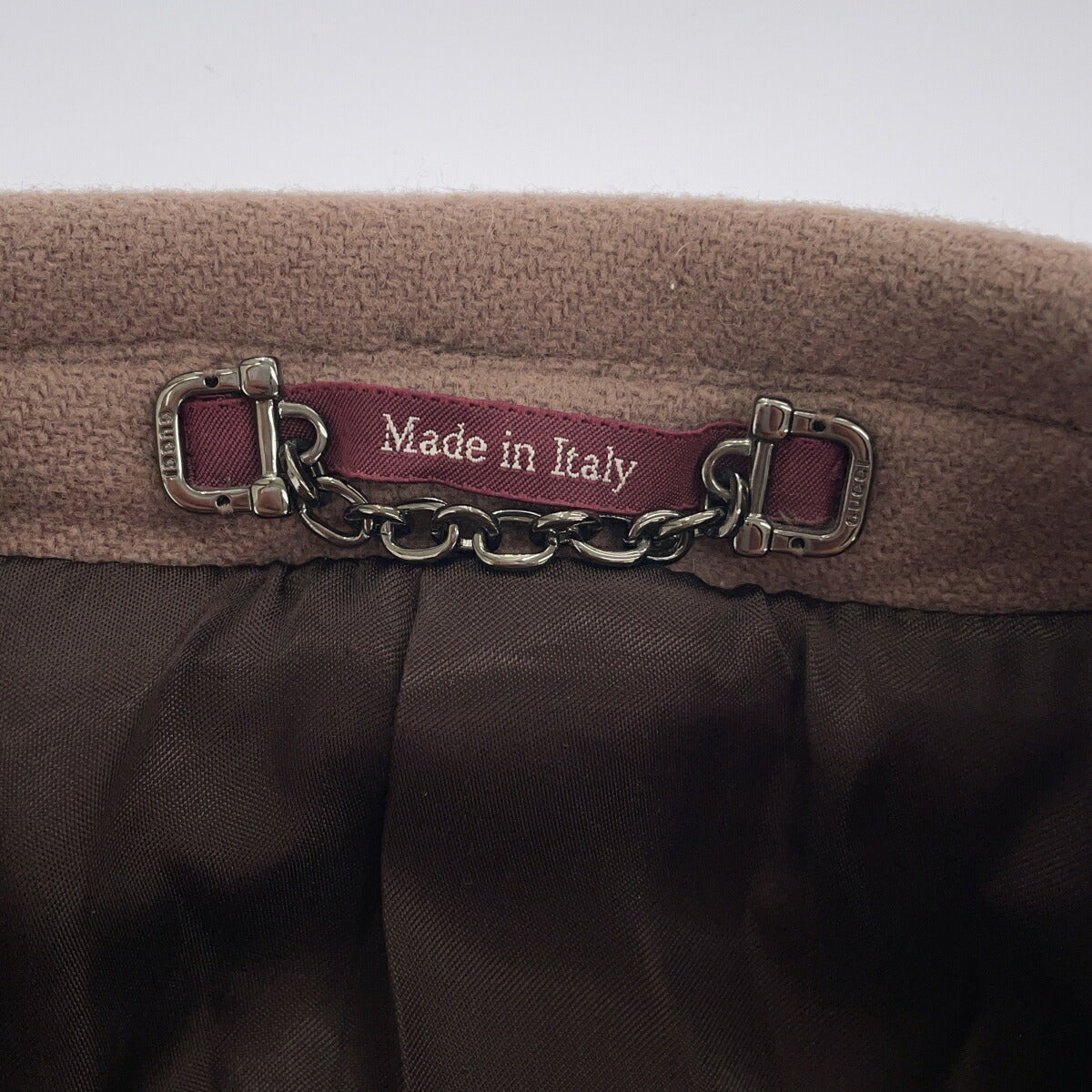 GUCCI Wool Overcoat Smoky Pink 3-Button Coat Size 46R