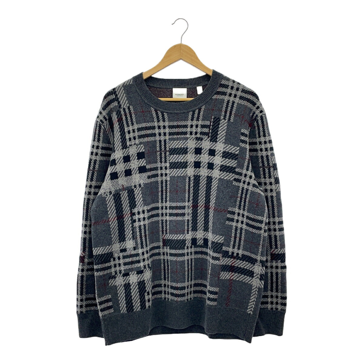 Burberry Gray Cashmere Oversize Tisci Era Knit Size L