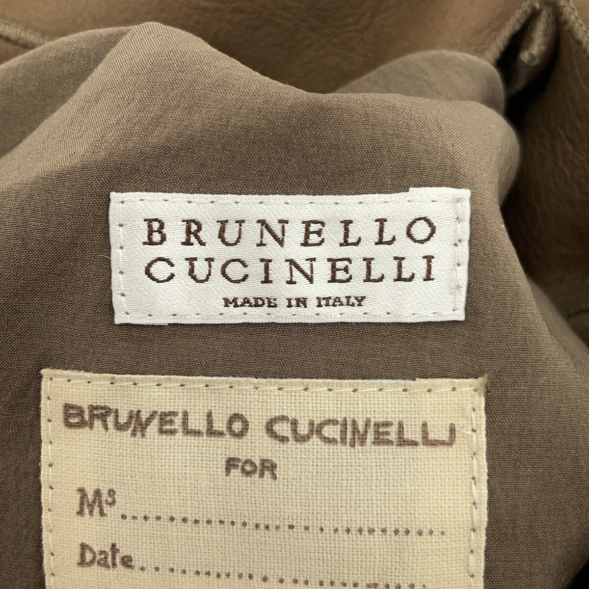 Brunello Cucinell Brown Reversible Coat Italy Size 42
