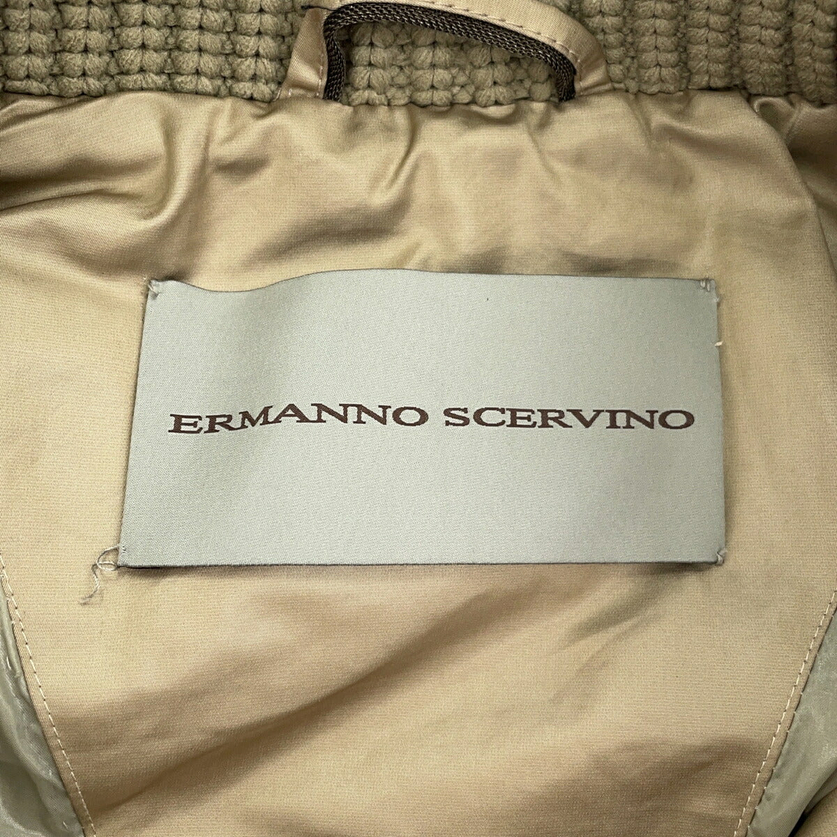ERMANNO SCERVINO Powder Guard Down Coat Beige Size 50