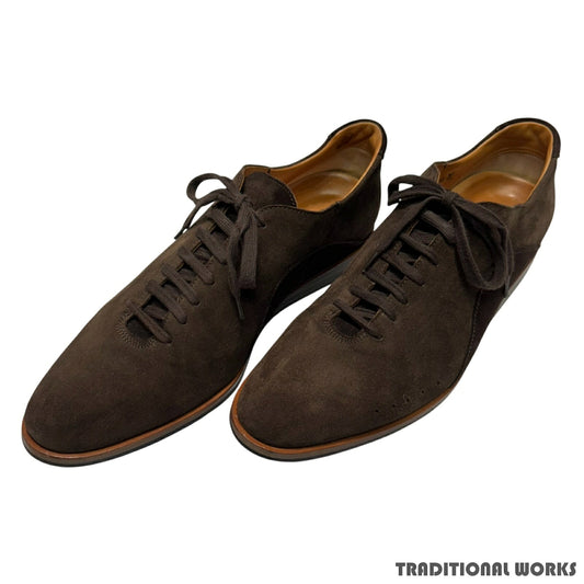 John Lobb SPRINT Dark Brown Suede Sneakers Size 8H