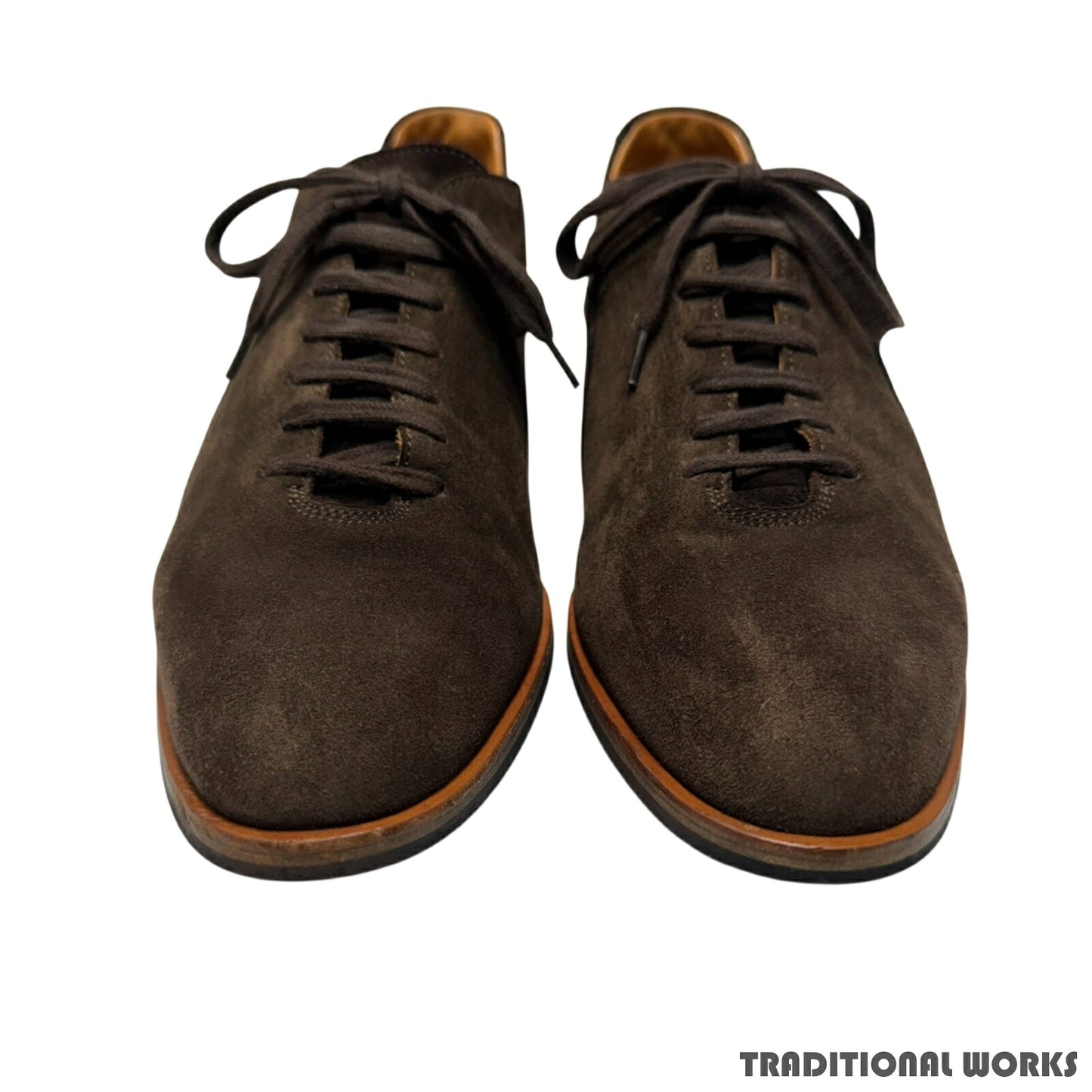 John Lobb SPRINT Dark Brown Suede Sneakers Size 8H