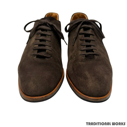 John Lobb SPRINT Dark Brown Suede Sneakers Size 8H