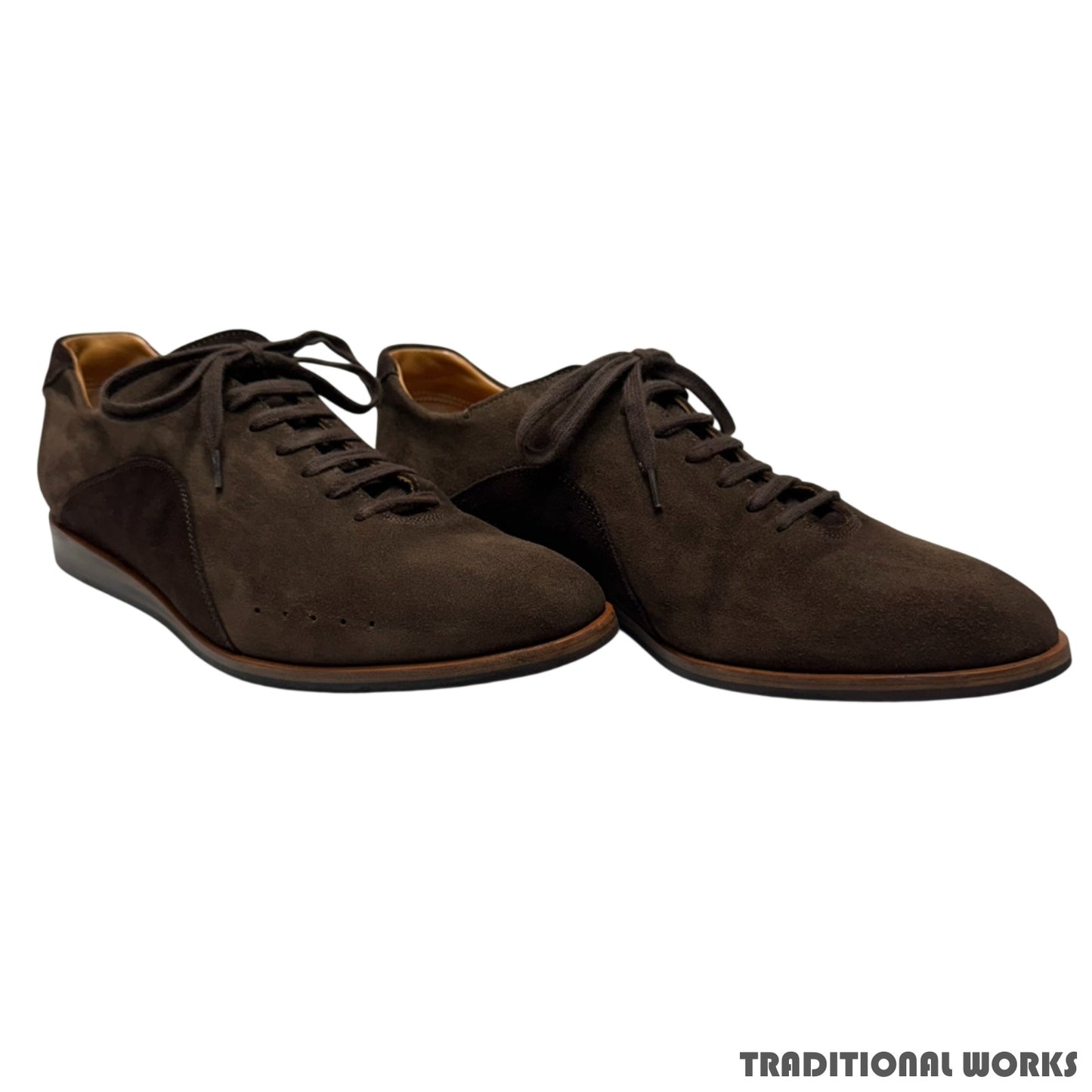 John Lobb SPRINT Dark Brown Suede Sneakers Size 8H