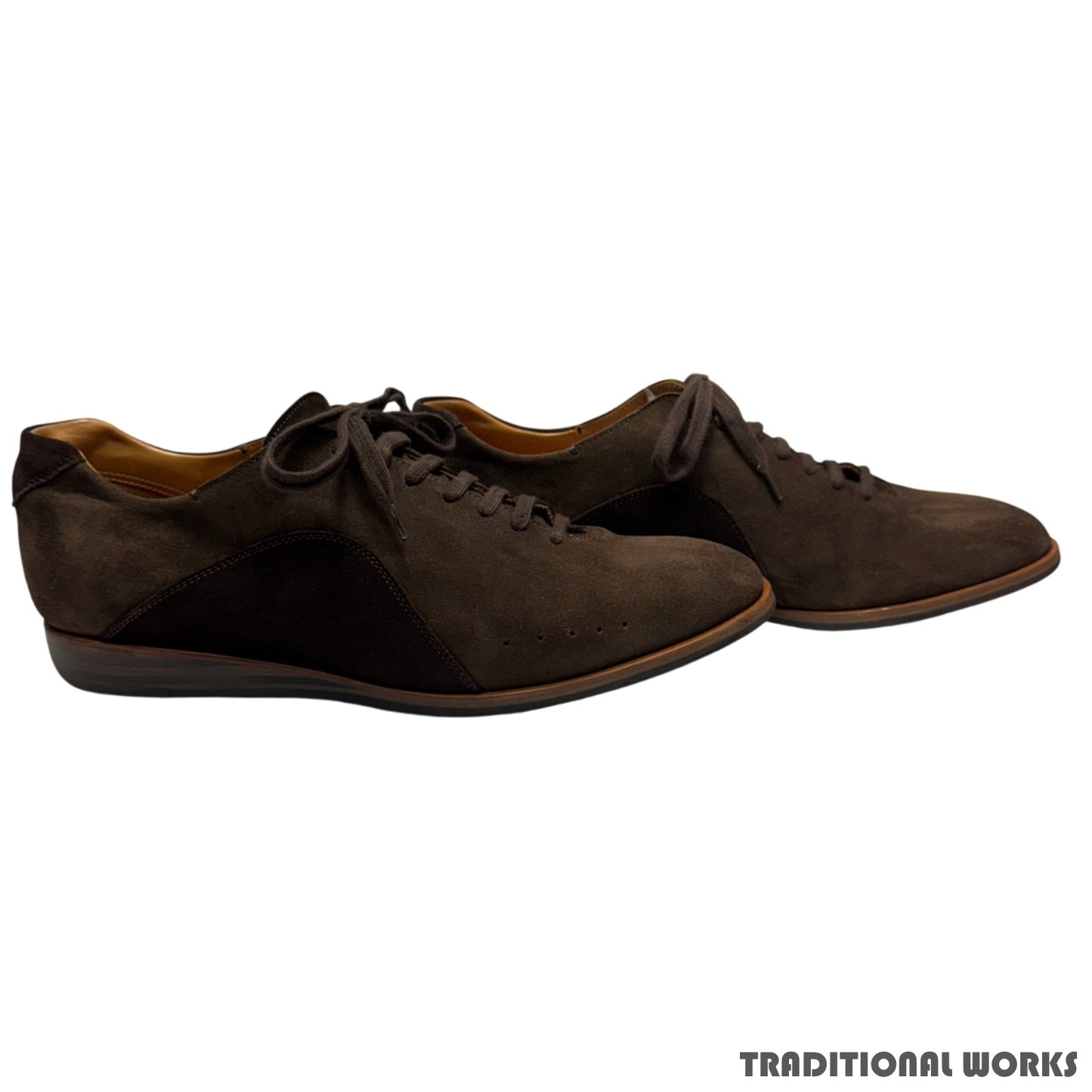 John Lobb SPRINT Dark Brown Suede Sneakers Size 8H