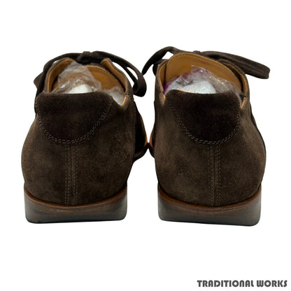 John Lobb SPRINT Dark Brown Suede Sneakers Size 8H