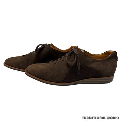 John Lobb SPRINT Dark Brown Suede Sneakers Size 8H