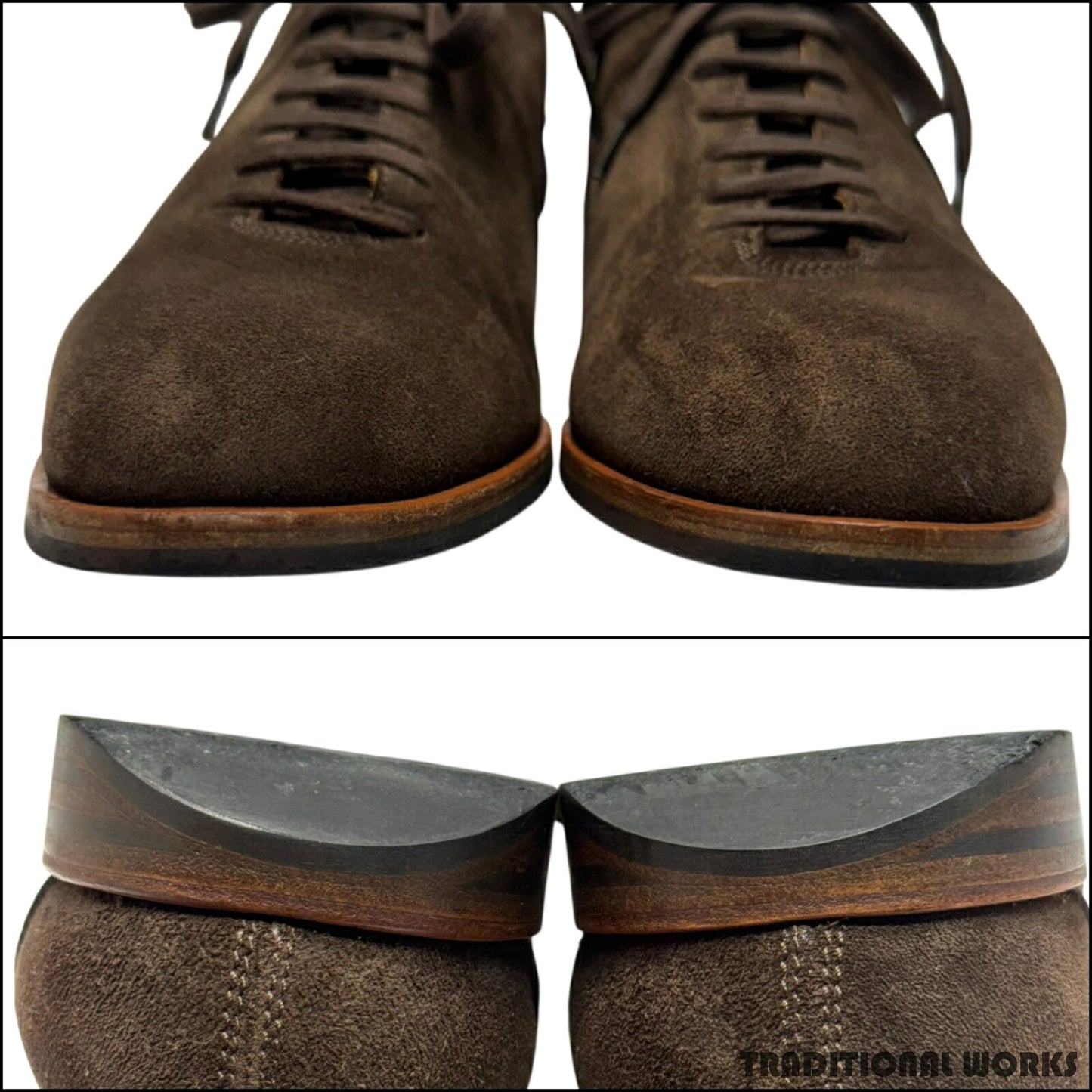 John Lobb SPRINT Dark Brown Suede Sneakers Size 8H